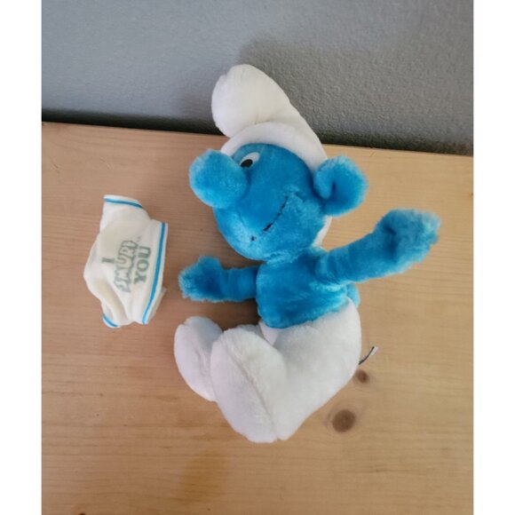 Vintage 1982 I Smurf You Plush Doll By Wallace Berrie & Co. - Picture 8 of 8